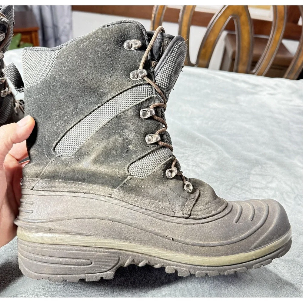 Ranger Thermolite Boots Mens Size 9 Gray Insulated Winter Snow Rubber Outdoor